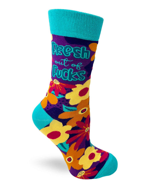Fabdaz - Fresh out of F..ks Ladies' Novelty Crew Socks
