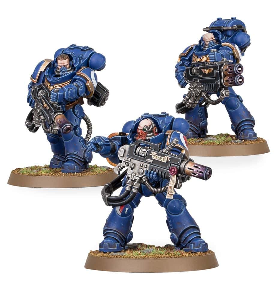 Primaris Eradicators, assembled and painted example