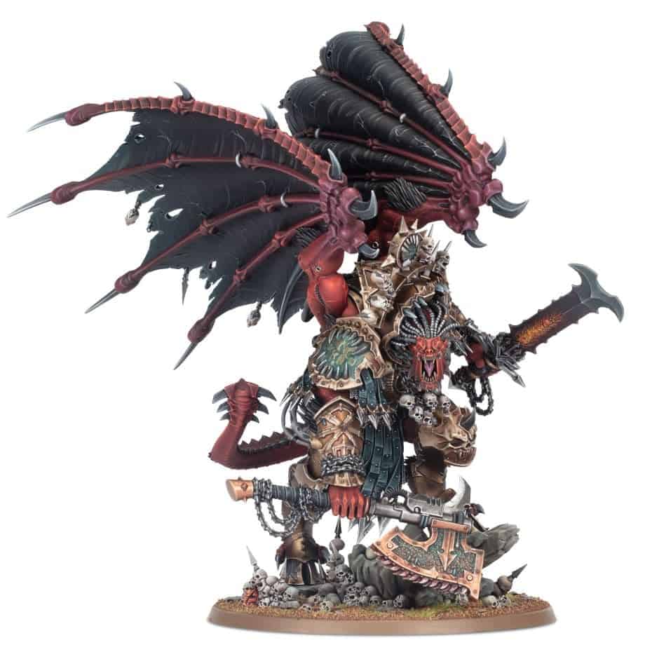 Angron, Daemon Primarch of Khorne, assembled 2023 plastic miniature