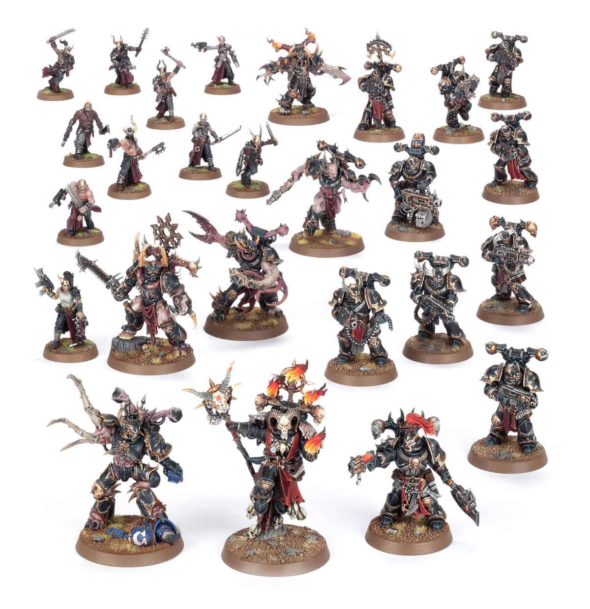 COMBAT PATROL: CHAOS SPACE MARINES - painted example; supplied unpainted