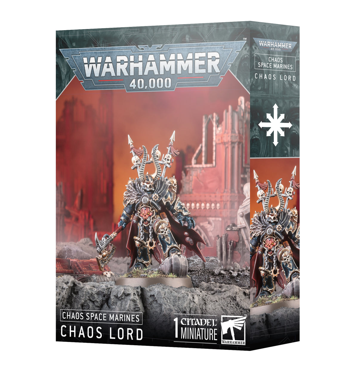 Chaos Space Marines Chaos Lord miniature kit box