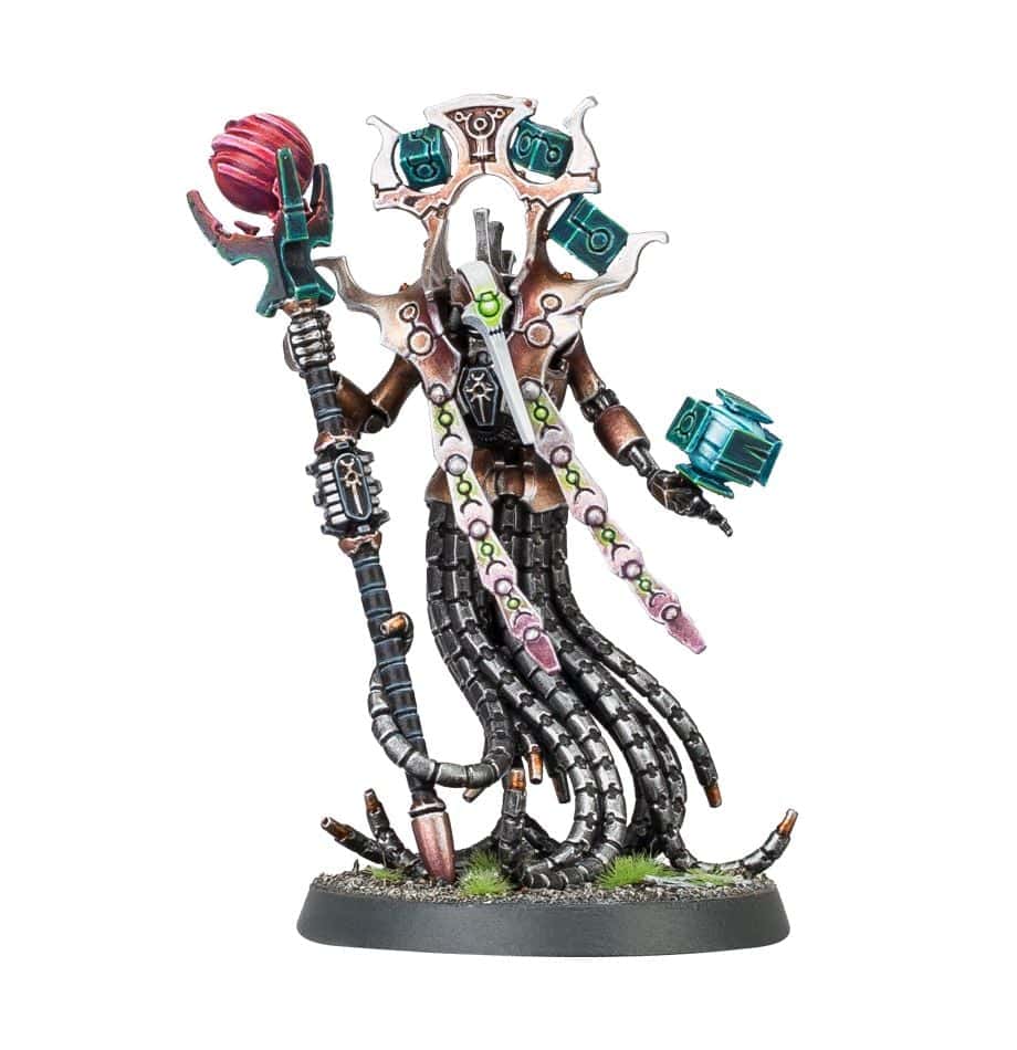 NECRONS CHRONOMANCER painted Games Workshop models