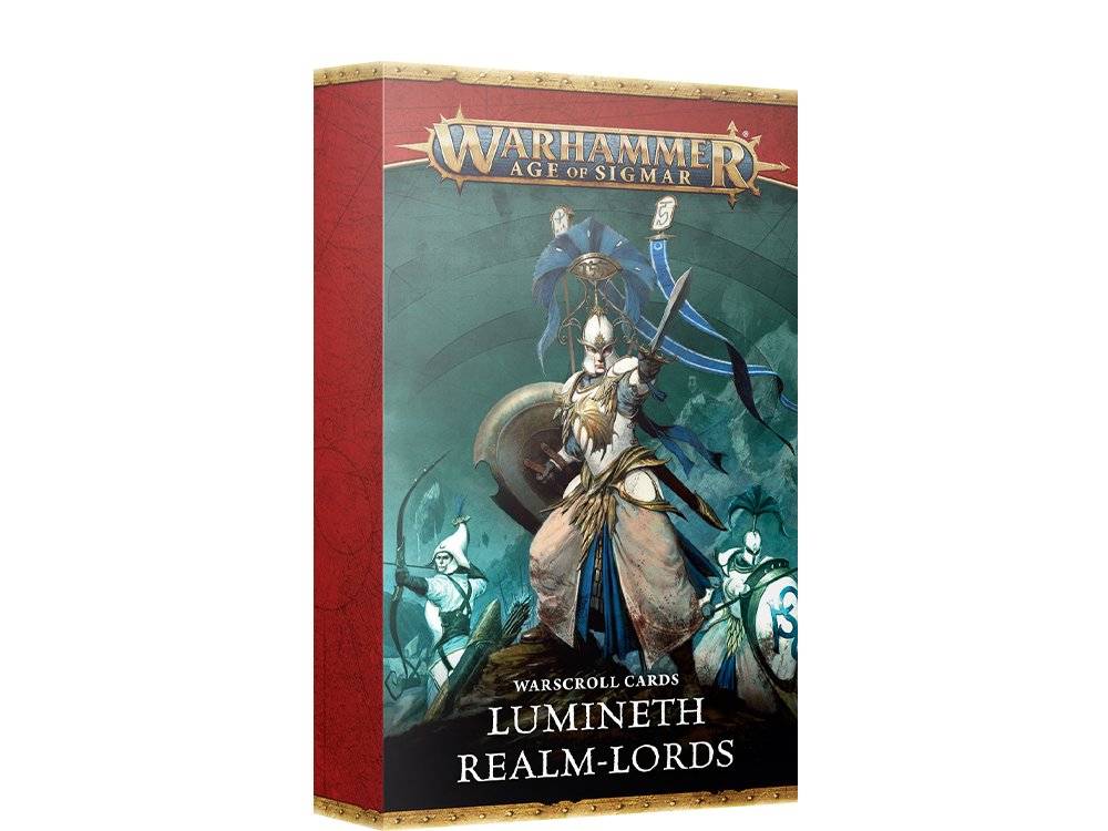 Warscroll Cards: Lumineth Realmlords Eng – official Games Workshop packaging