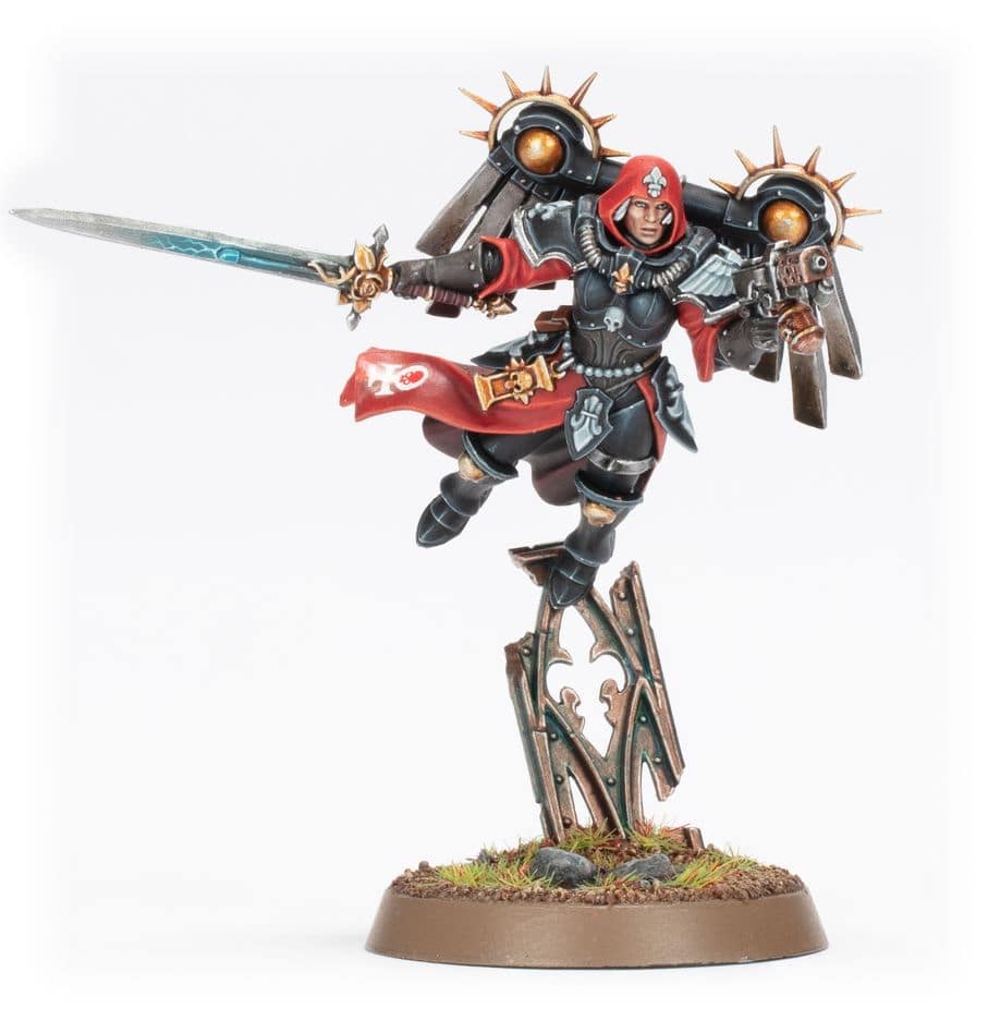 ADEPTA SORORITAS: CANONESS W/JUMP PACK - assembled and painted example
