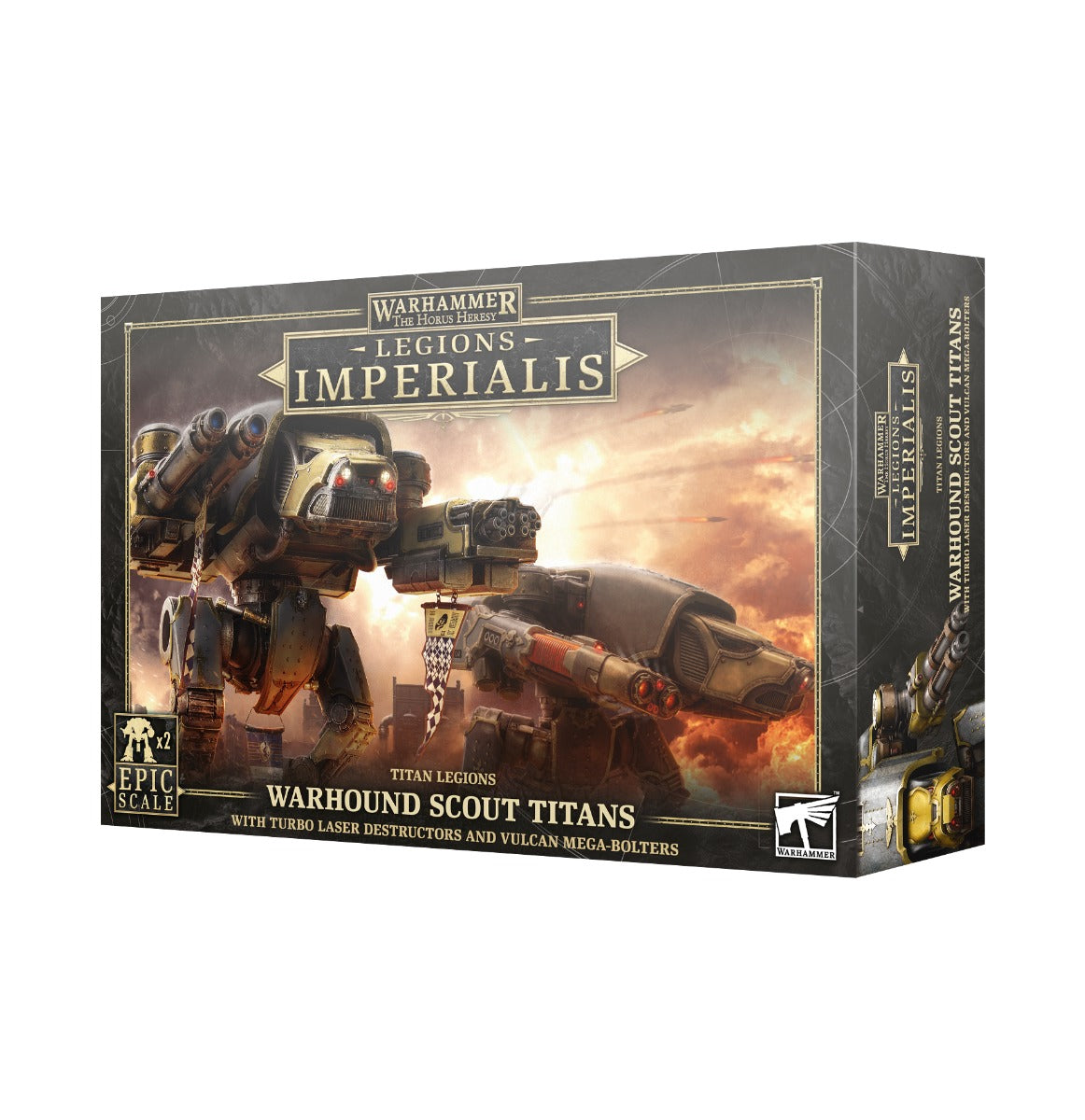 Legions Imperialis:Warhound Scout Titans – Games Workshop product box
