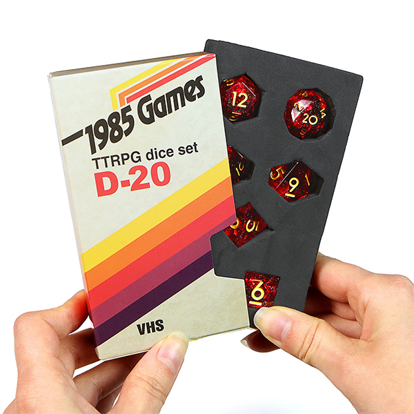Dice: VHS Dice- Ruby Red