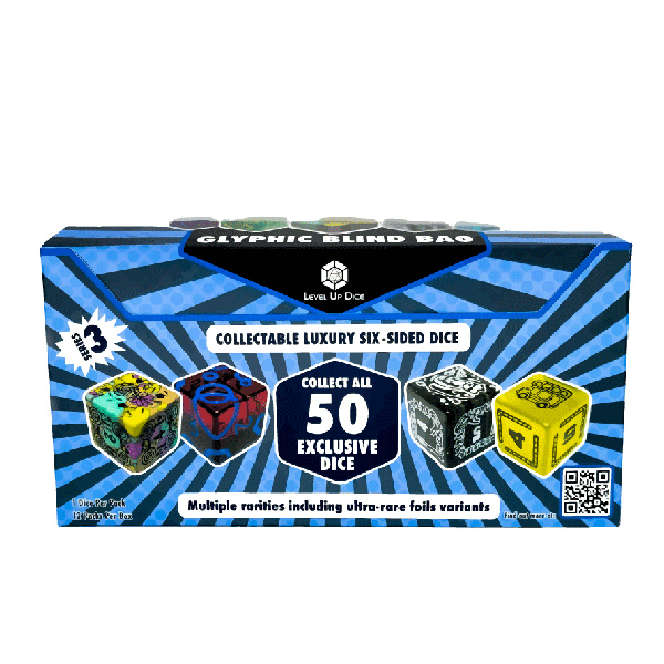Glyphic Dice: Series 3 D6 Blind Bag Display (12 Packs)