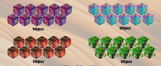 MTG Modifier Dice +1/+1 to +6/+6 (10pk)