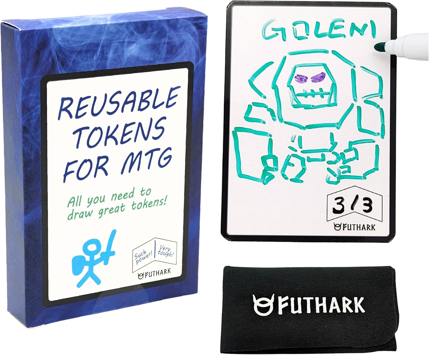 Reusable Dry Erase Token Cards