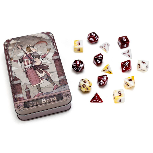 RPG Class Dice: Bard Set Tin (15 Dice)