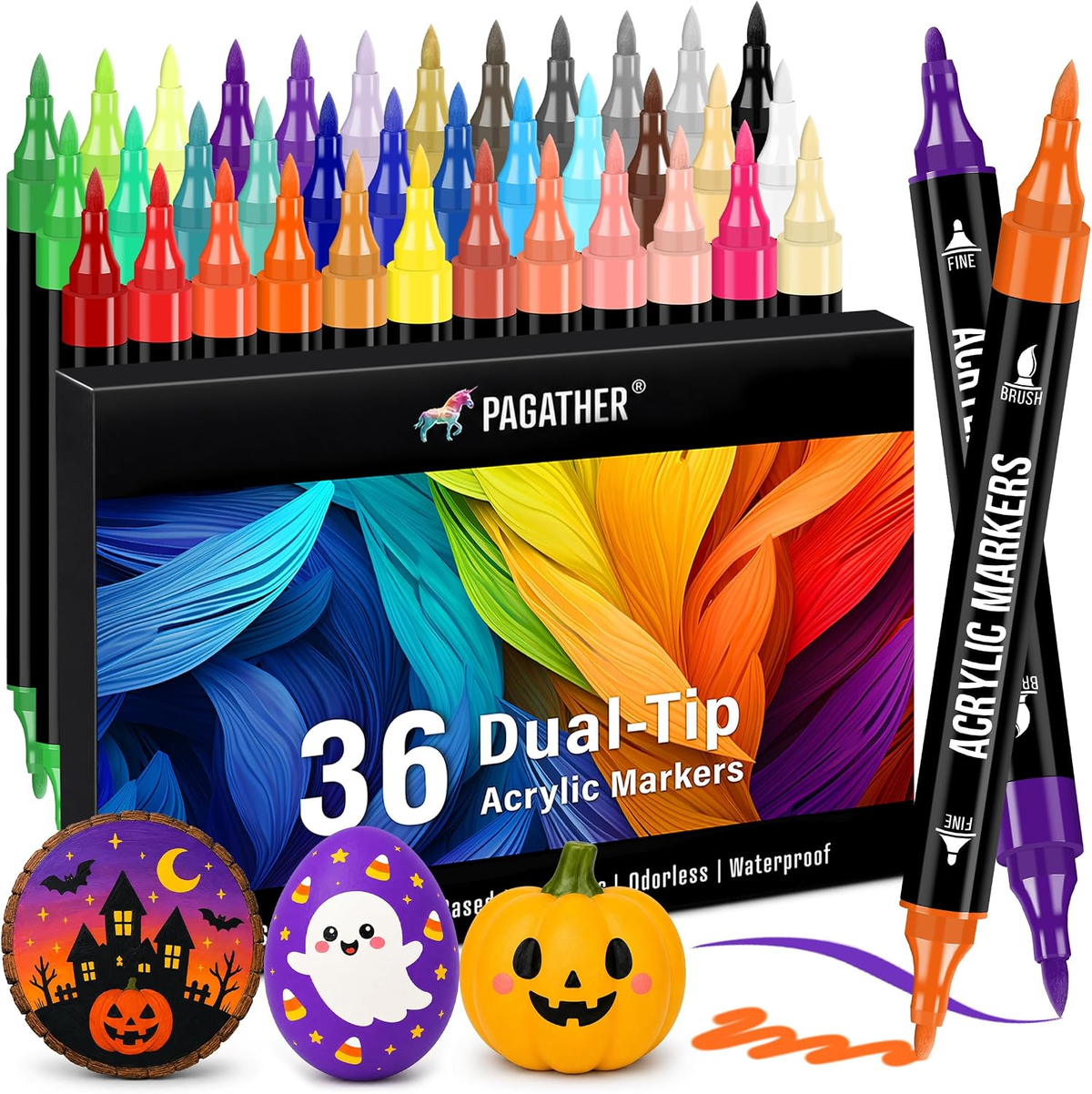 36Pc Acrylic Marker Set