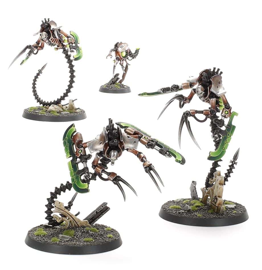 NECRONS OPHYDIAN DESTROYERS painted Games Workshop models
