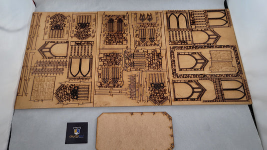 Cathedral Dice Tower Kit - CreatorpultGames - Laser Cut MDF Kits