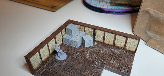 Medium Wooden Storage Crates - 6pk | RPG Accessories | 3D printed | 28mm | 32mm | Terrain Scatter