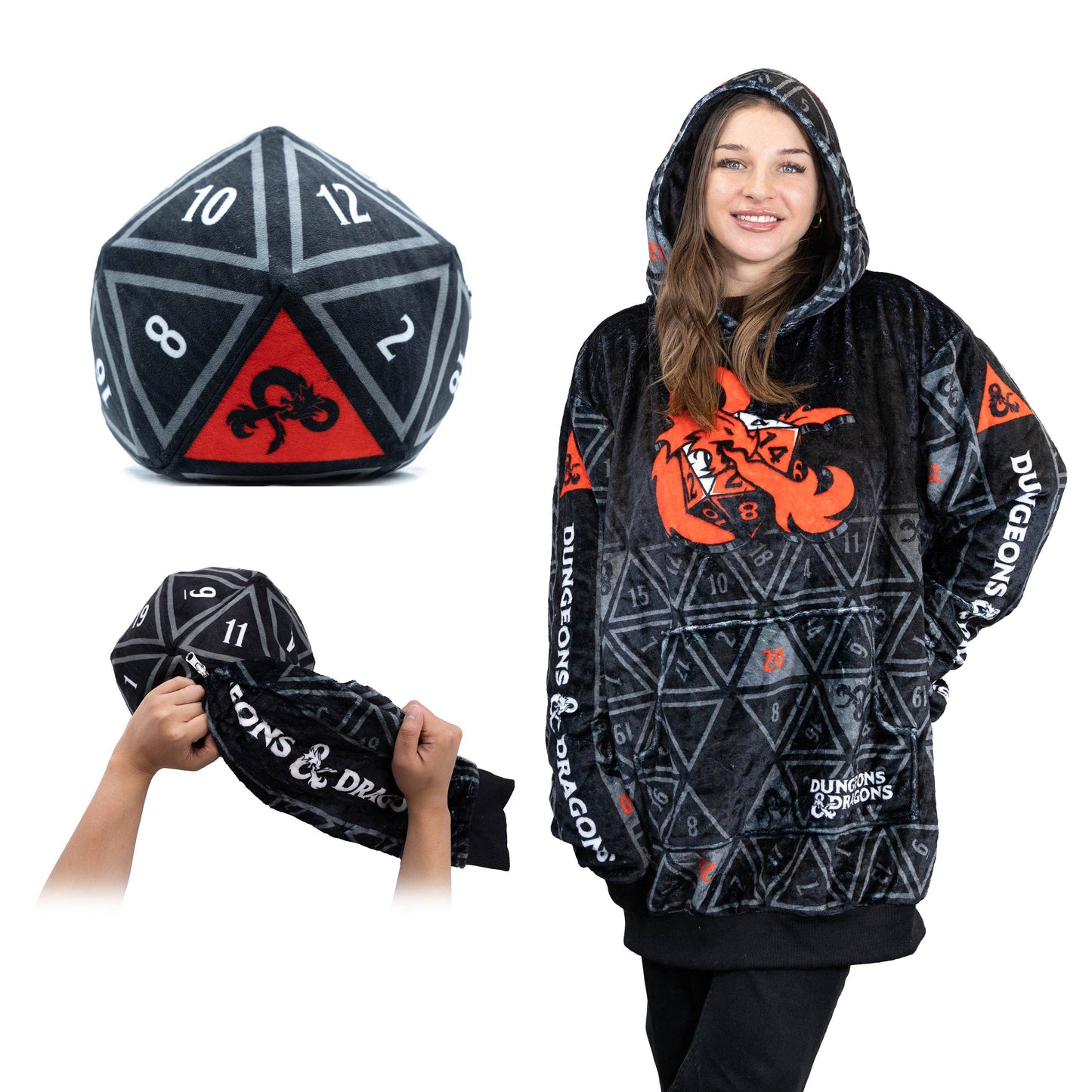 OrangeOnions - Hasbro | Dungeons & Dragons Snugible 2-in-1 Blanket Hoodie & Pillow