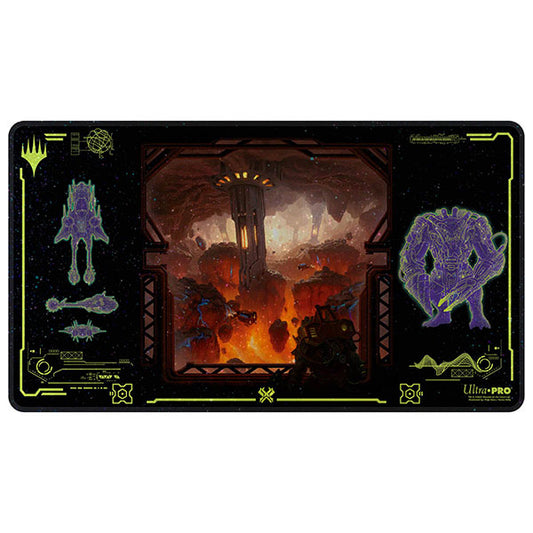 Playmat: MTG Holofoil- Edge of Eternities- Kavaron, Memorial World