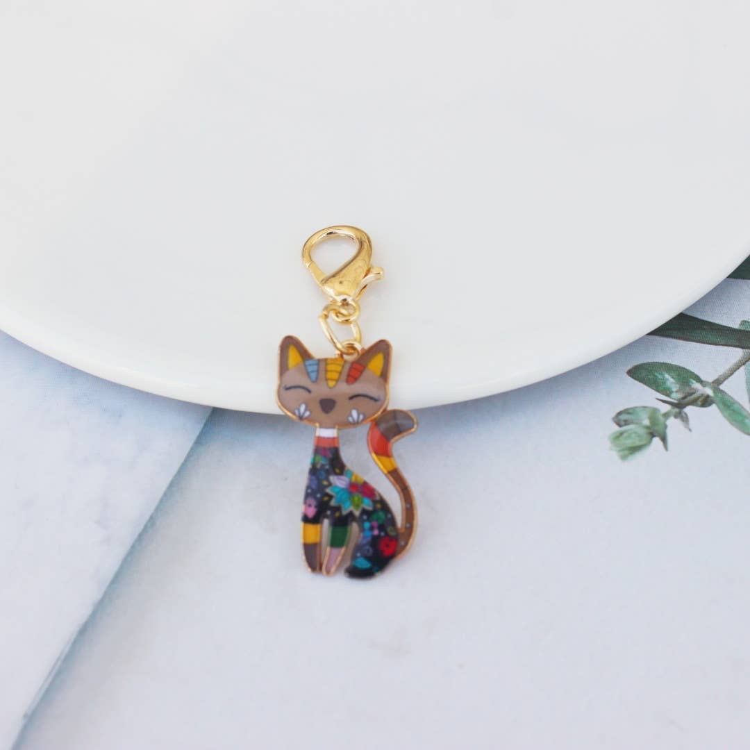 Colorful Cat Keychain | Bag Charm