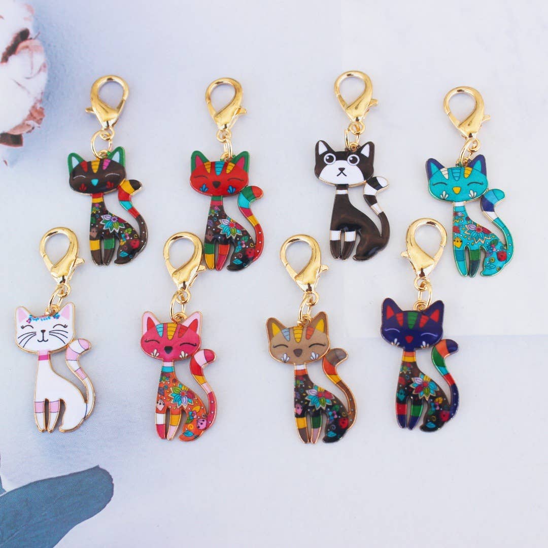 Colorful Cat Keychain | Bag Charm