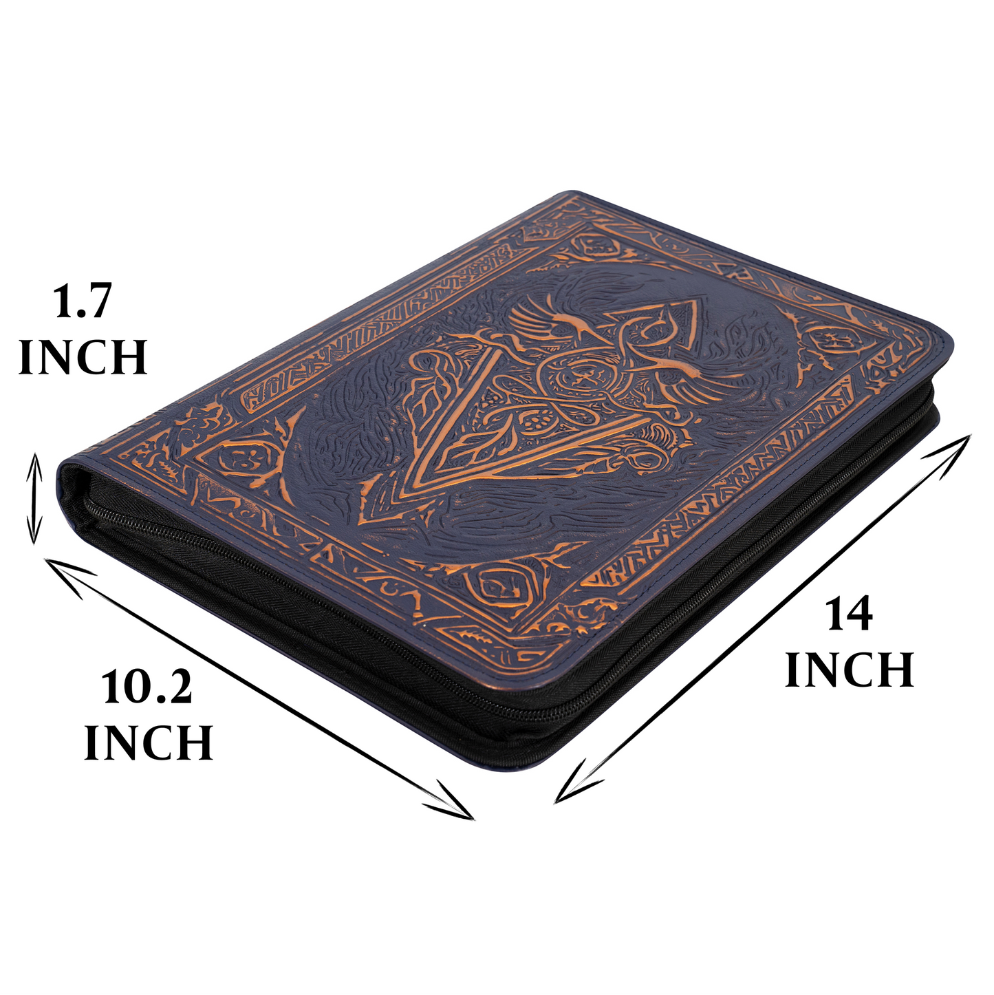 Faux-Leather Trading Card Binder - Blue