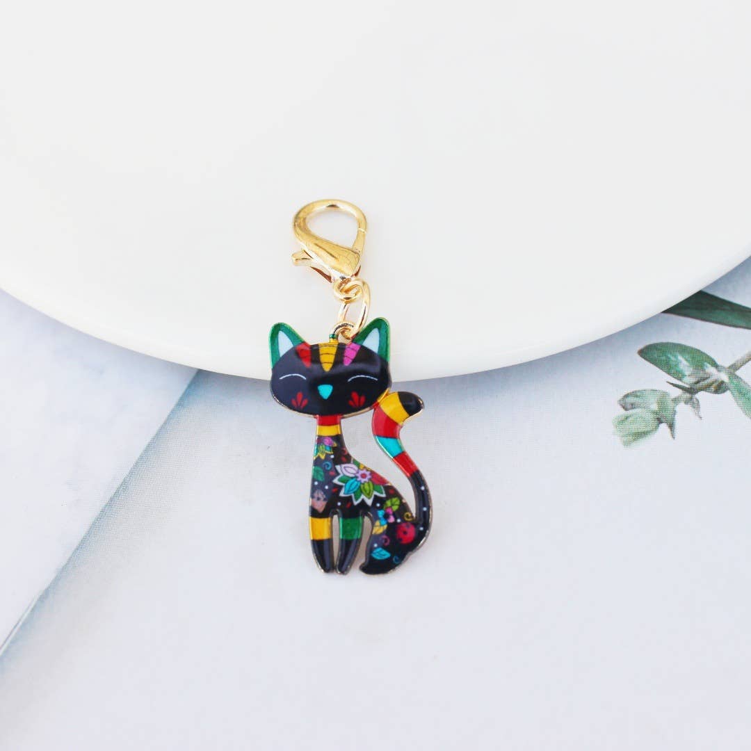Colorful Cat Keychain | Bag Charm