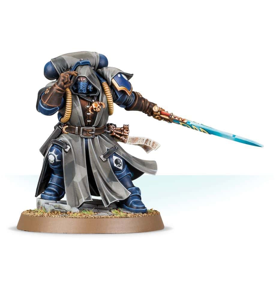 Primaris Librarian in Phobos Armour, assembled and painted example