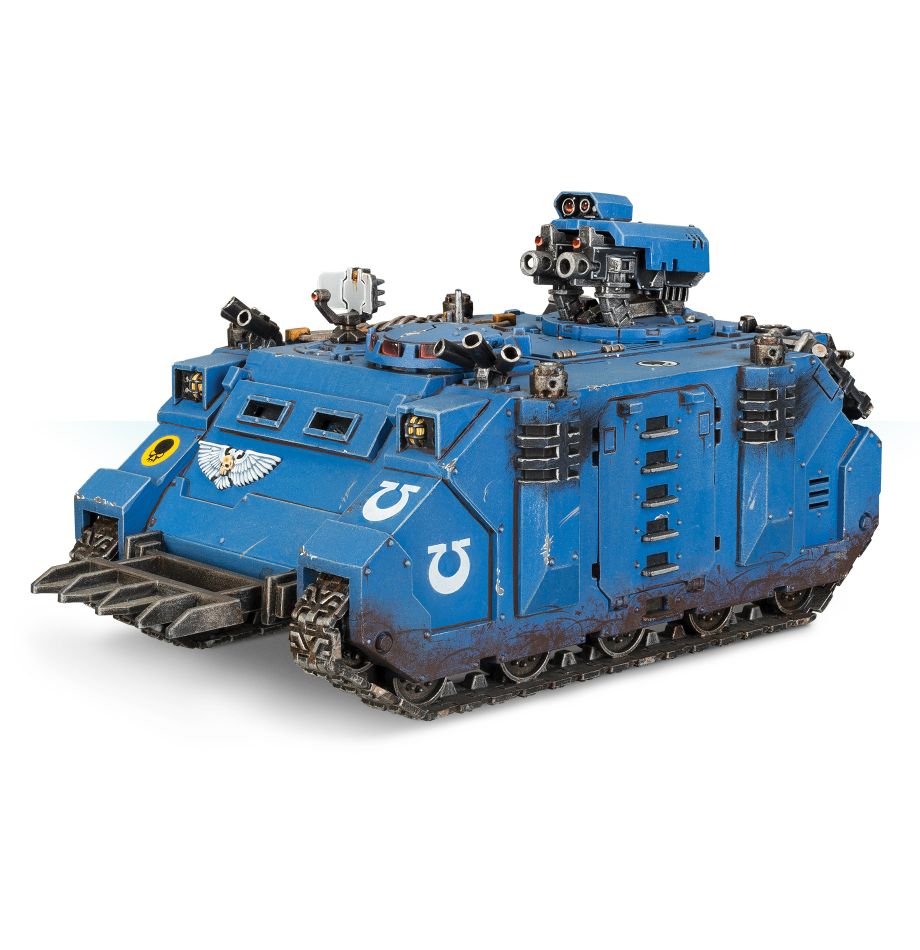 SPACE MARINES RAZORBACK - painted example; supplied unpainted