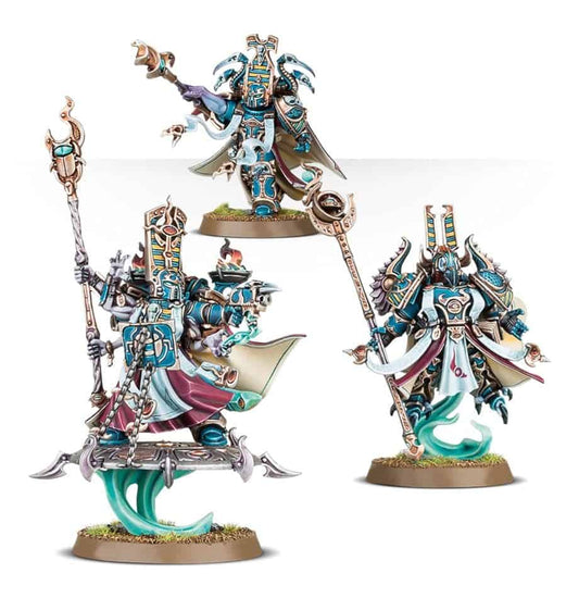 THOUSAND SONS EXALTED SORCERERS - painted example; supplied unpainted