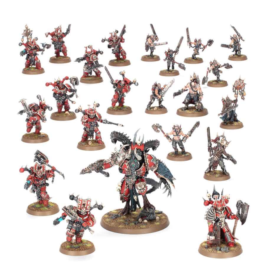 COMBAT PATROL: WORLD EATERS - painted example; supplied unpainted