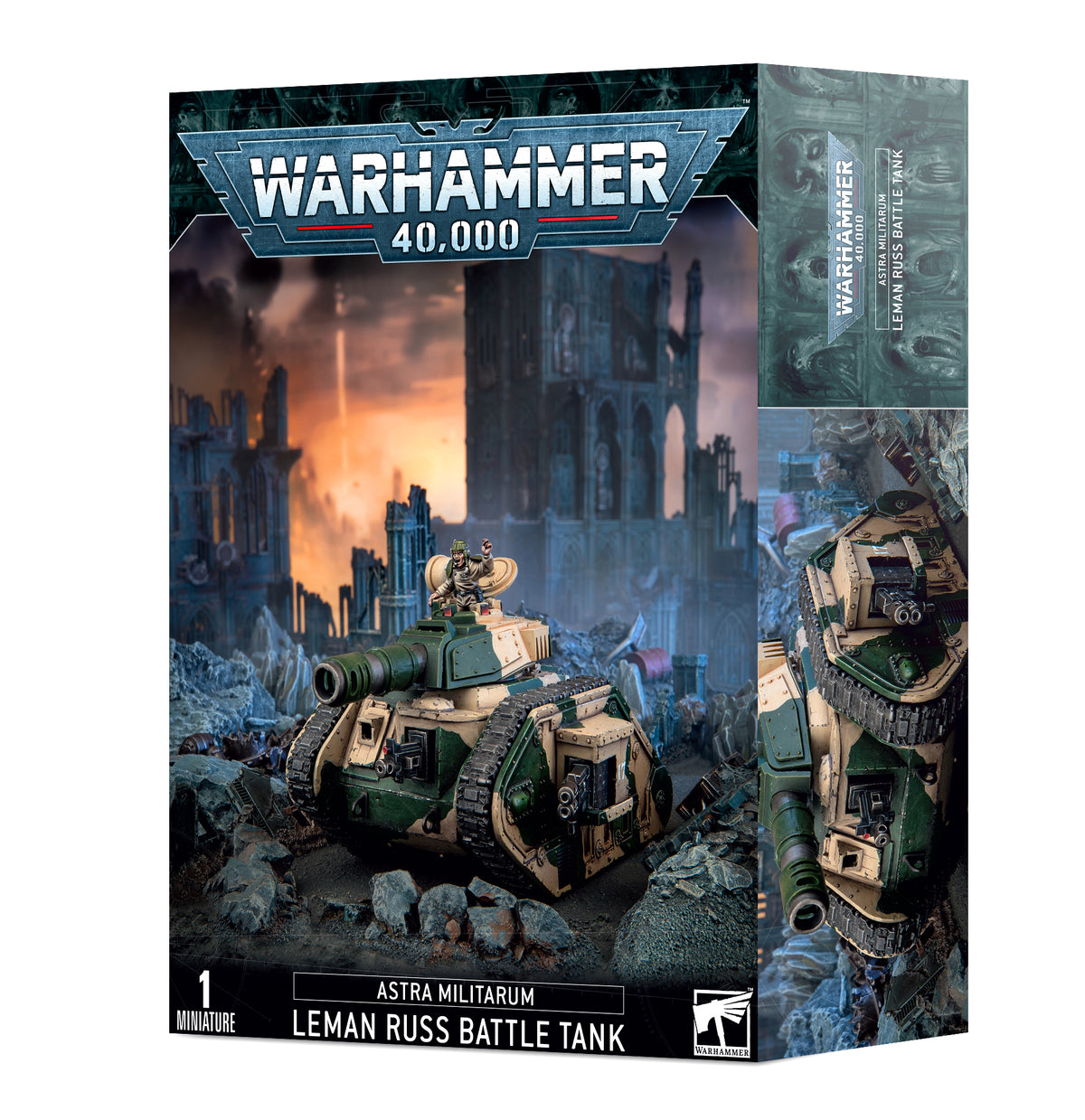 ASTRA MILITARUM LEMAN RUSS BATTLE TANK – official Games Workshop box image