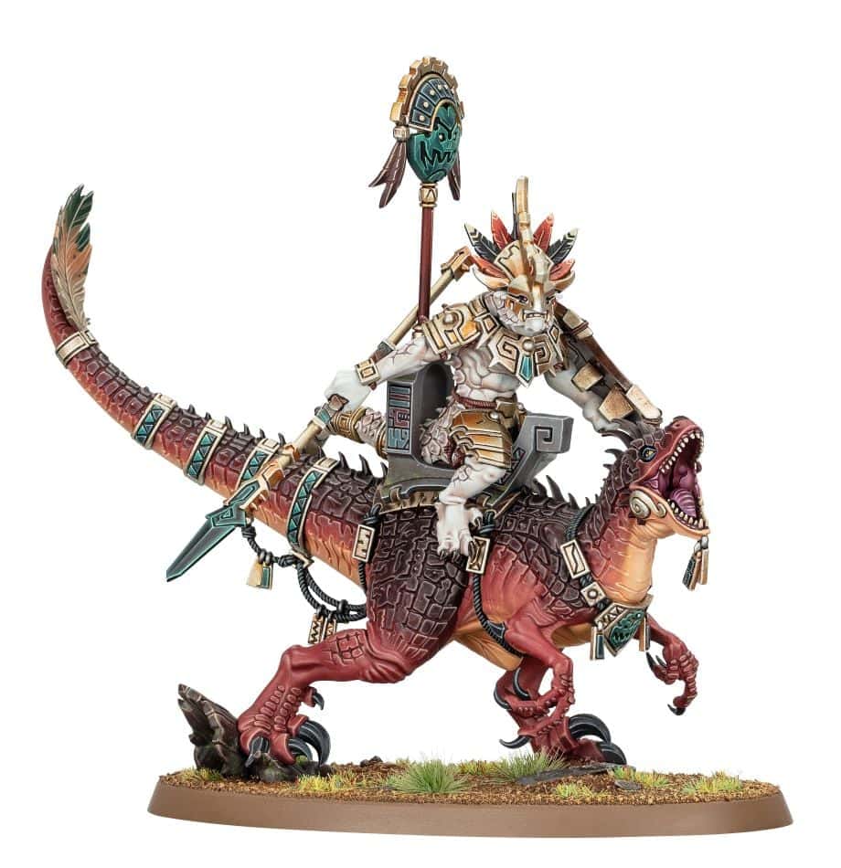 Seraphon:Saurus Scar-Veteran On Aggradon - manufacturer product photograph