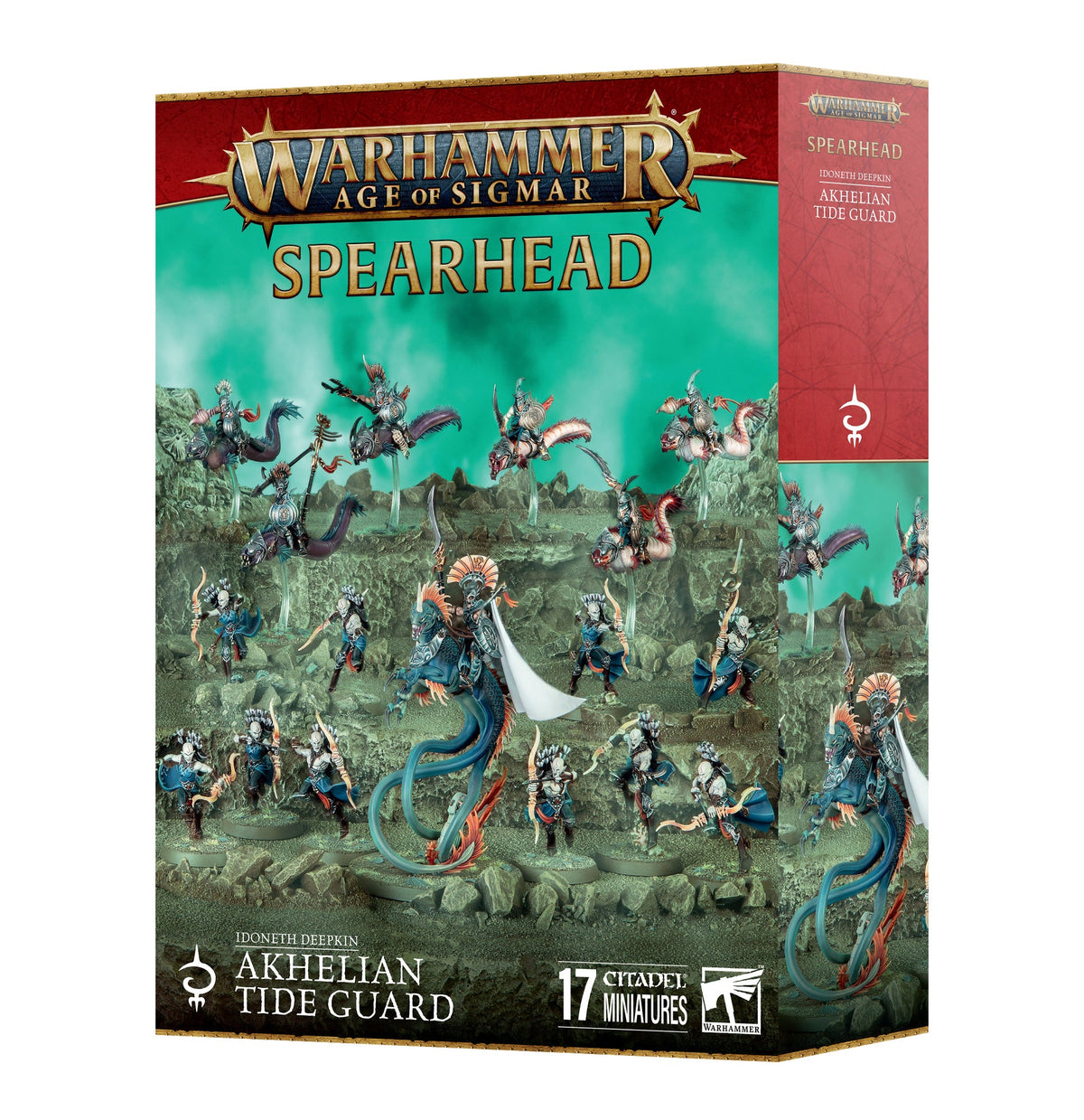 Spearhead: Idoneth Deepkin Akhelian Tide Guard - Games Workshop product packaging