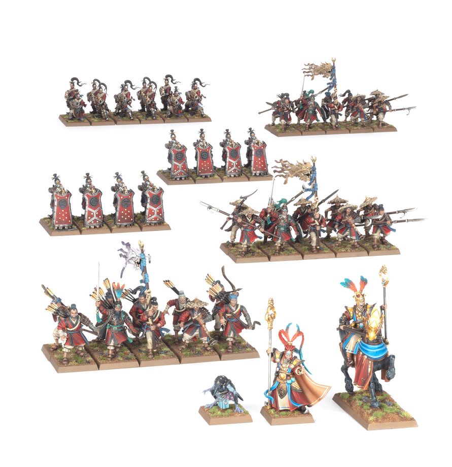 Grand Cathay: Defenders of the Great Bastion - assembled miniatures
