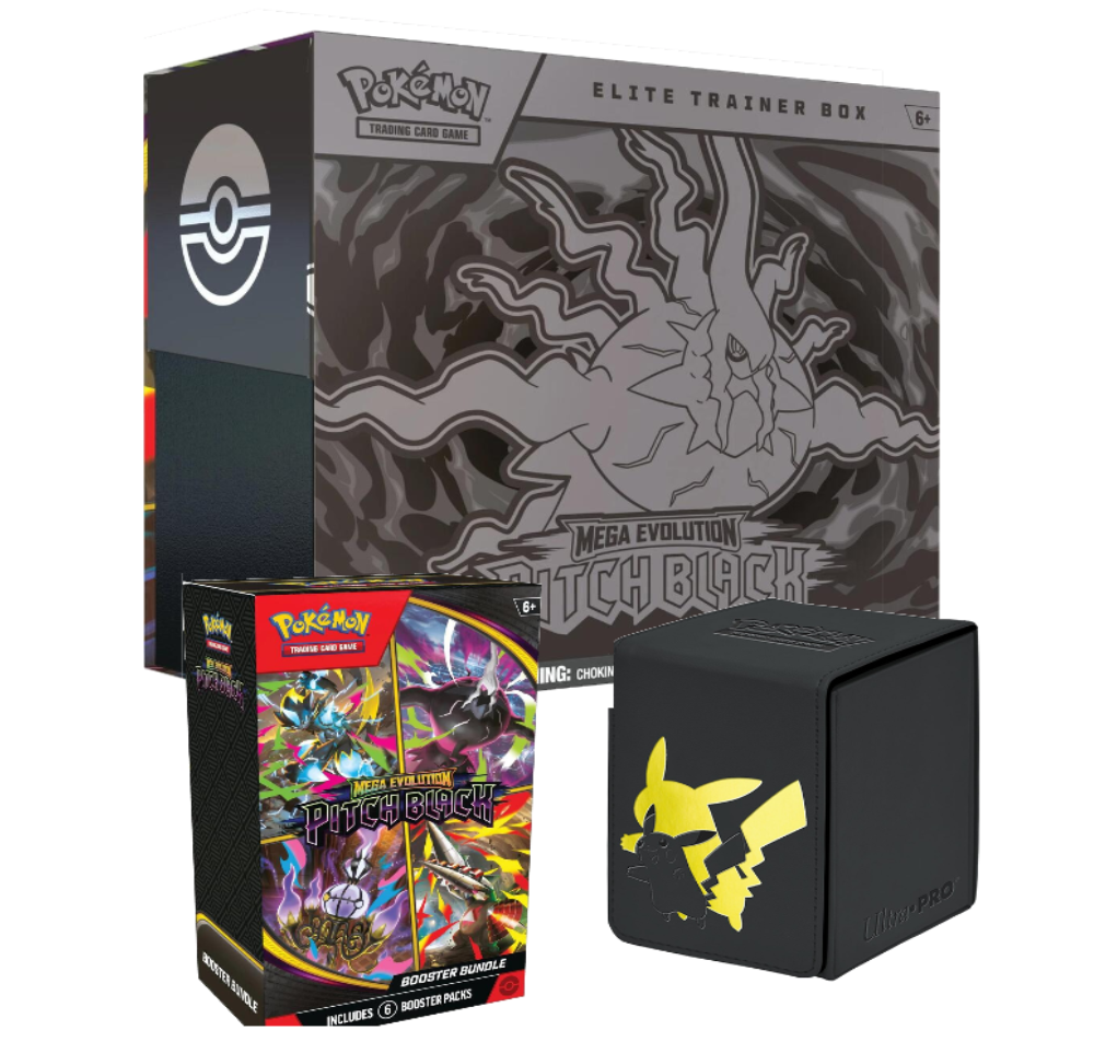 MEGA EVOLUTION Pitch Black Elite Trainer Box/Booster Bundle/Deck Box Bundle