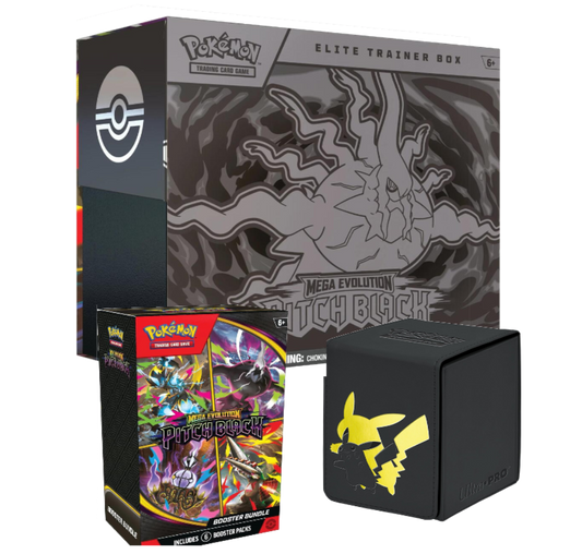MEGA EVOLUTION Pitch Black Elite Trainer Box/Booster Bundle/Deck Box Bundle
