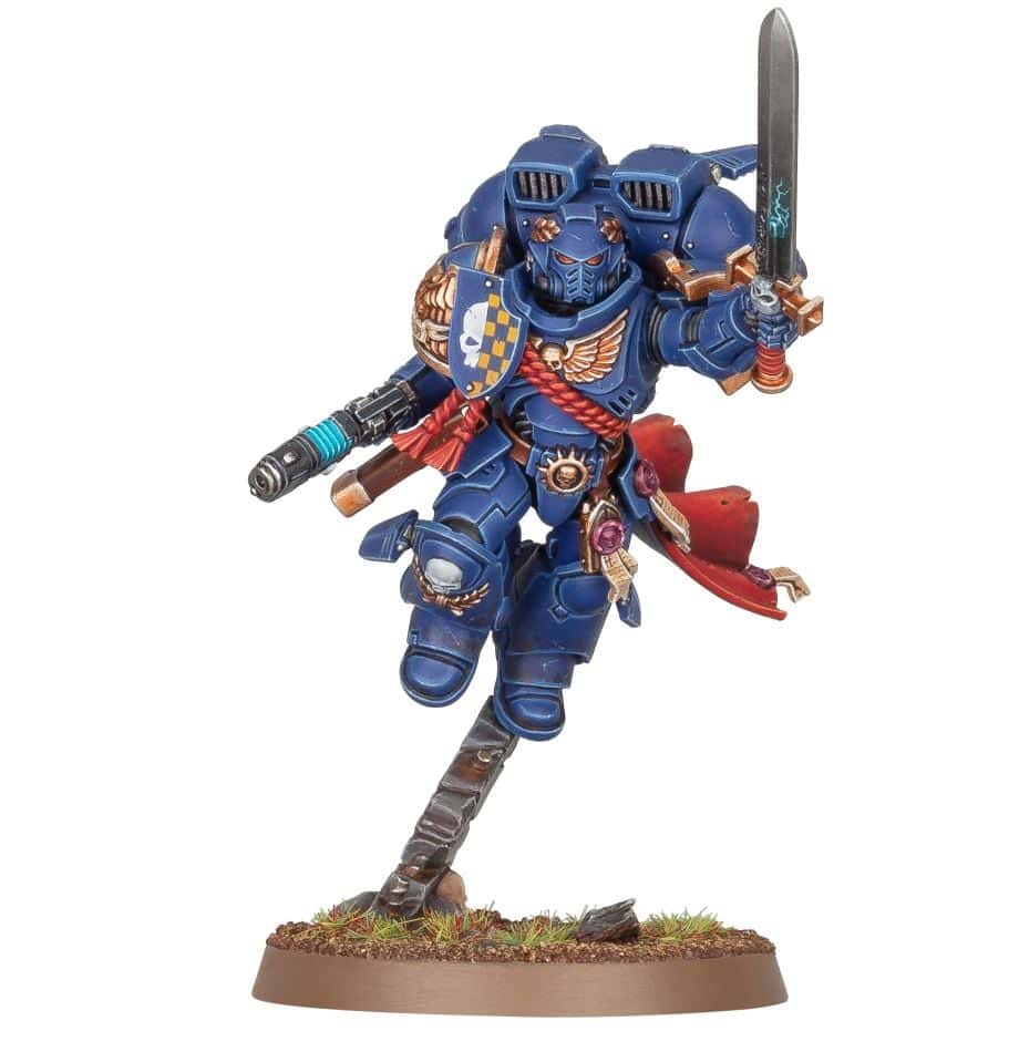 SPACE MARINES: CAPTAIN WITH JUMP PACK – assembled and painted example