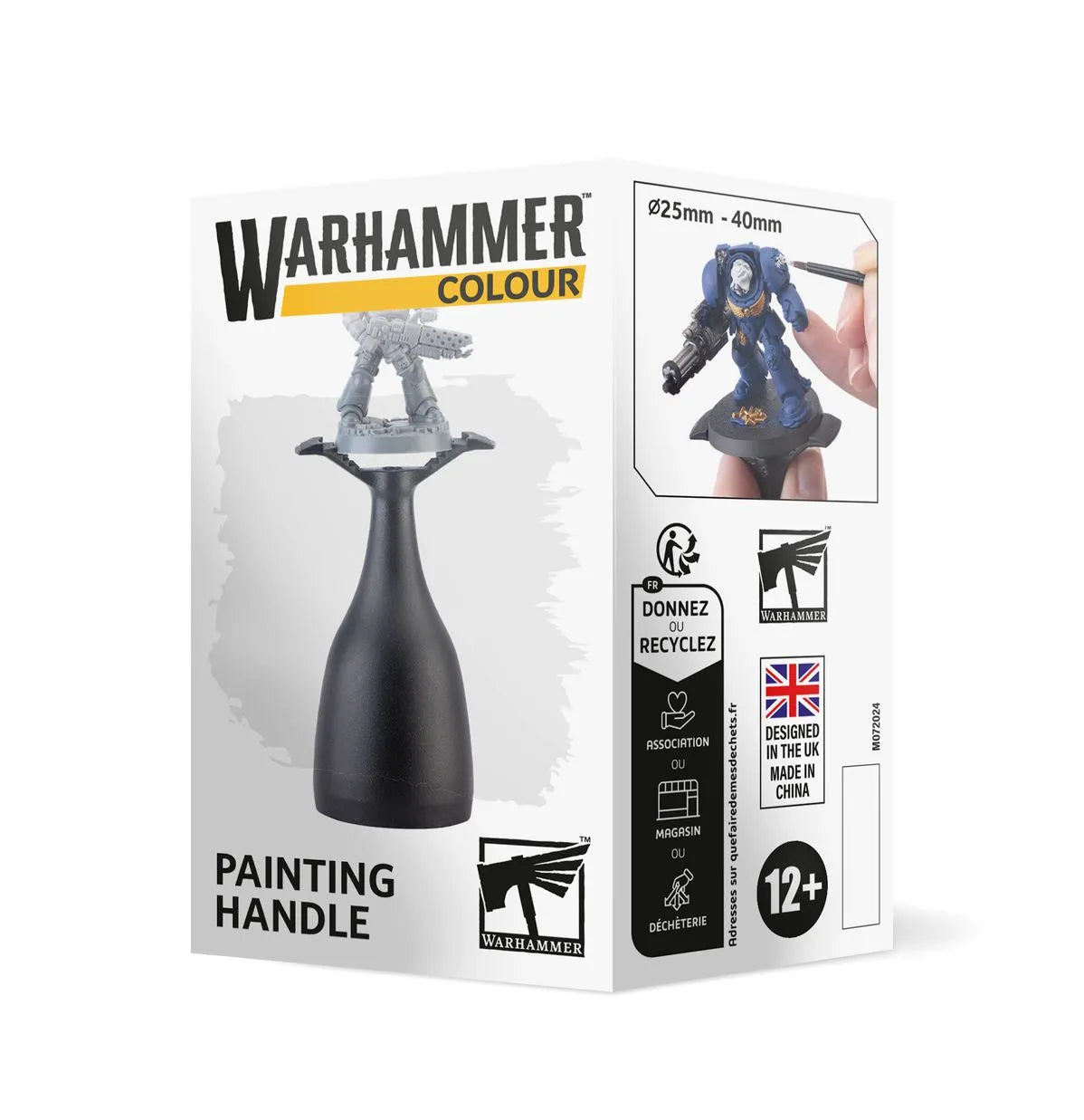 Warhammer Colour Painting Handle Mk3 retail box; miniature and brush shown for illustration, not included