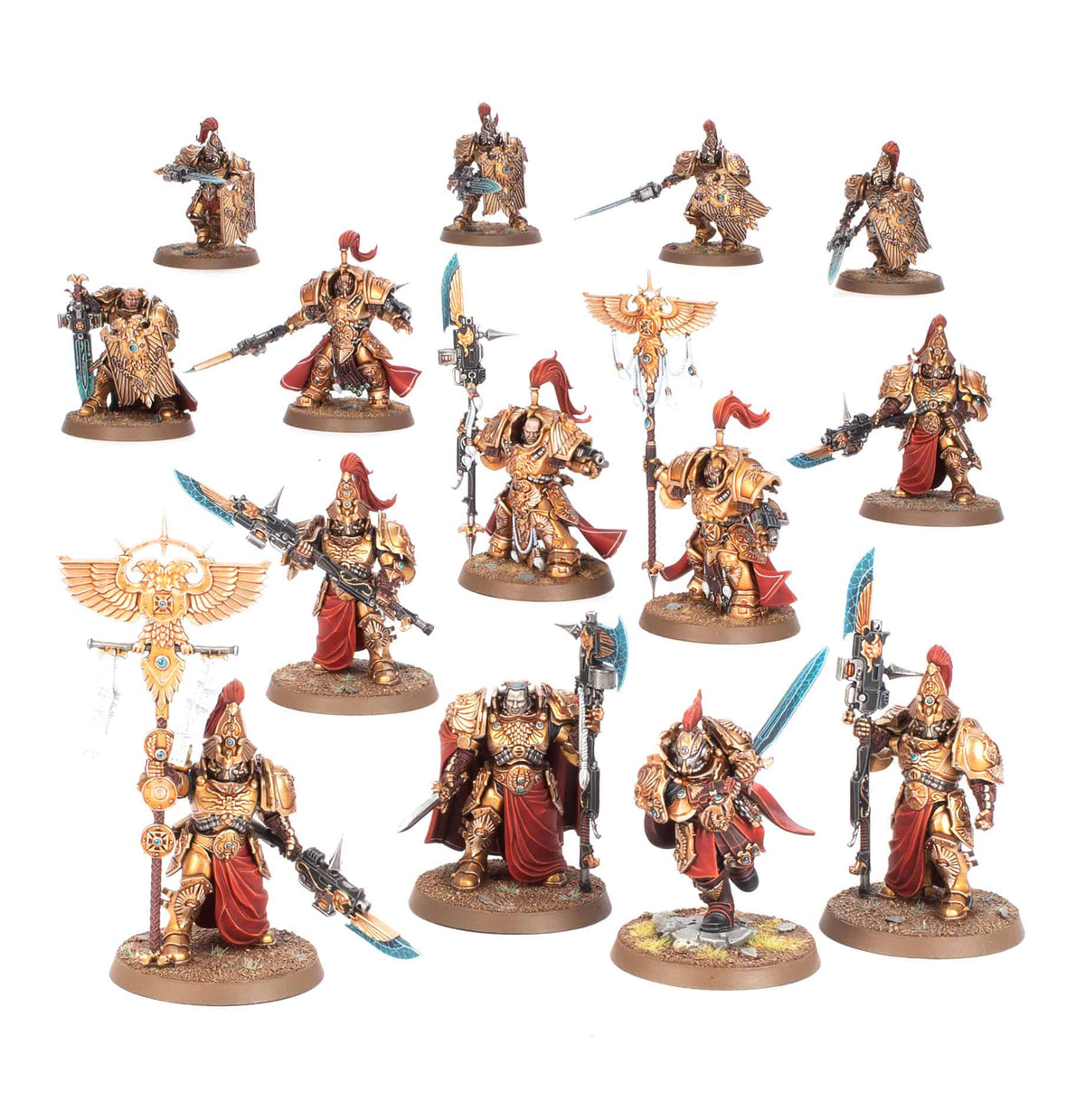 Combat Patrol Adeptus Custodes 2024 set of 14 painted miniatures