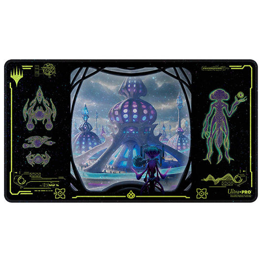 Playmat: MTG Holofoil- Edge of Eternities- Uthros, Titanic Godcore