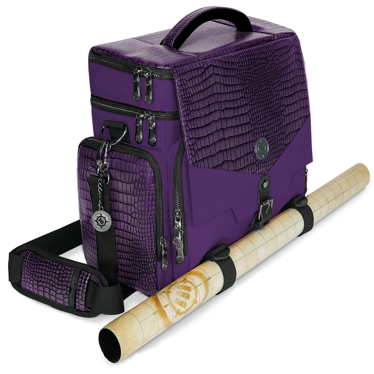 ENHANCE Tabletop Adventurer's Travel Bag - Dragon Purple, Collector's Edition; illustrated gaming accessories are not included