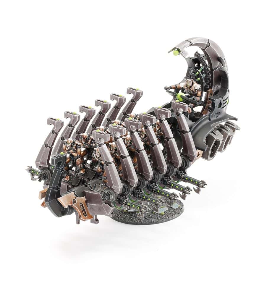 Necron Ghost Ark assembled and painted example