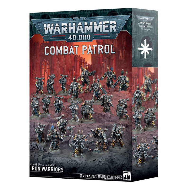 Combat Patrol Iron Warriors box containing 21 miniatures