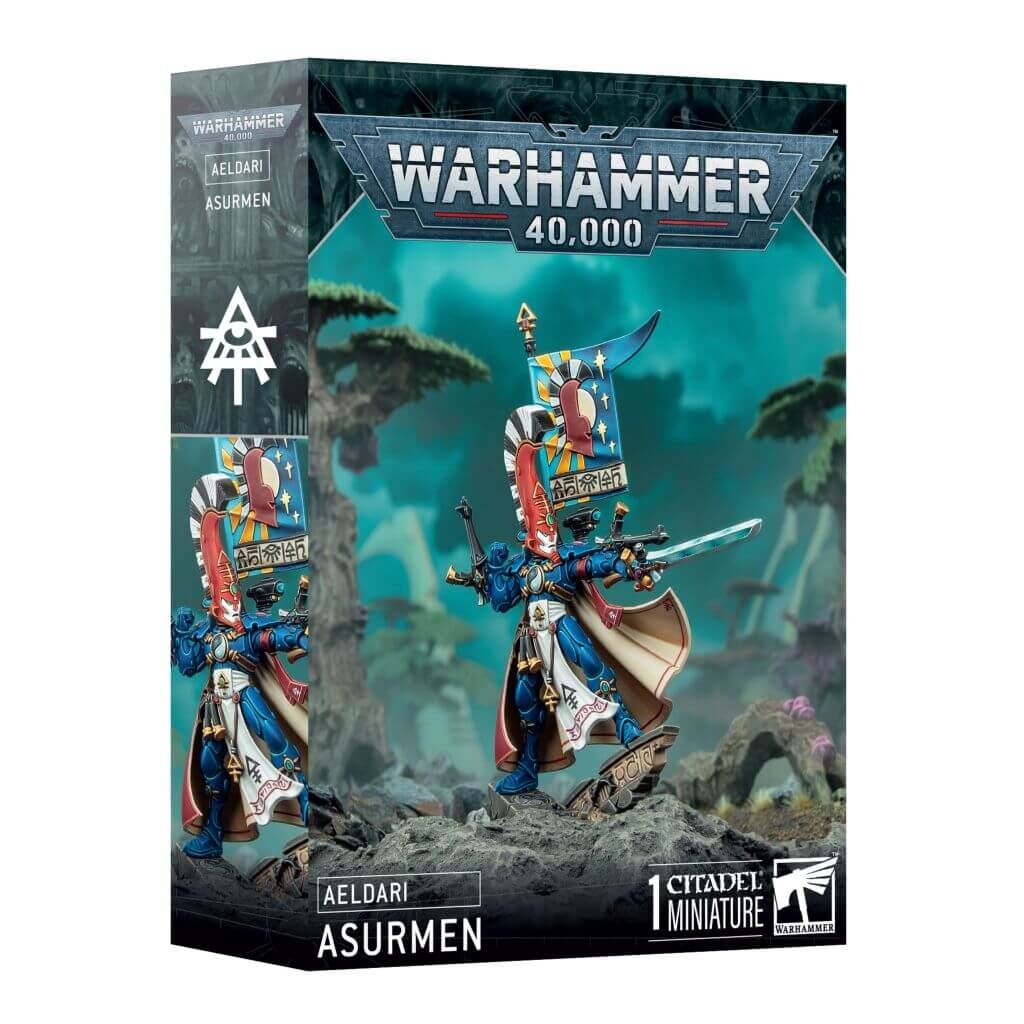 Aeldari Asurmen miniature kit box