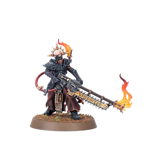 A/S: MINISTORUM PRIEST WITH VINDICTOR - assembled and painted example