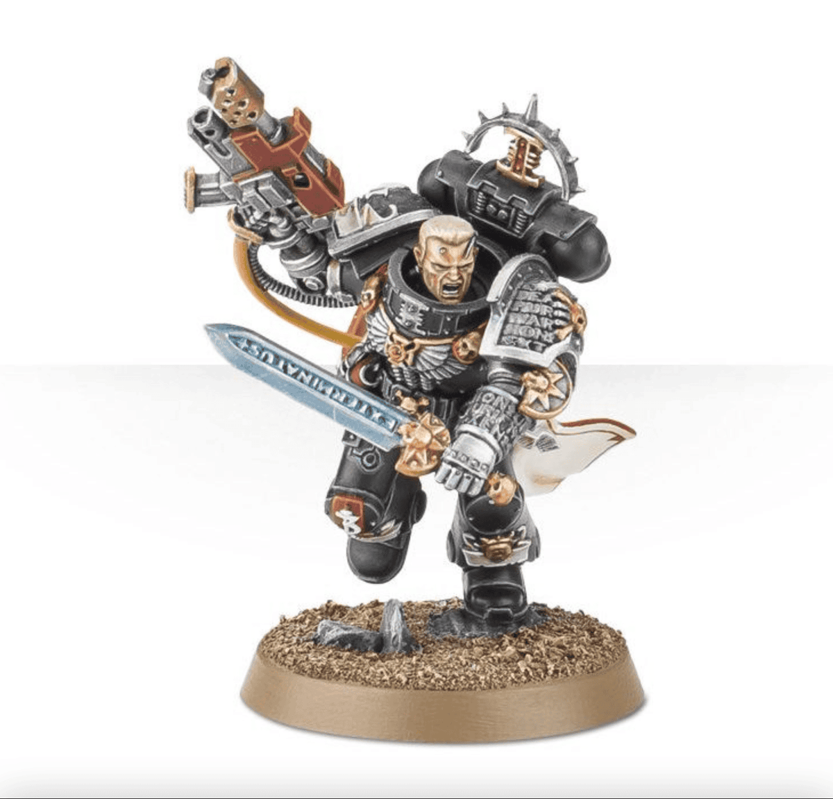 IMP. AGENTS: DEATHWATCH CAPTAIN ARTEMIS - assembled and painted example