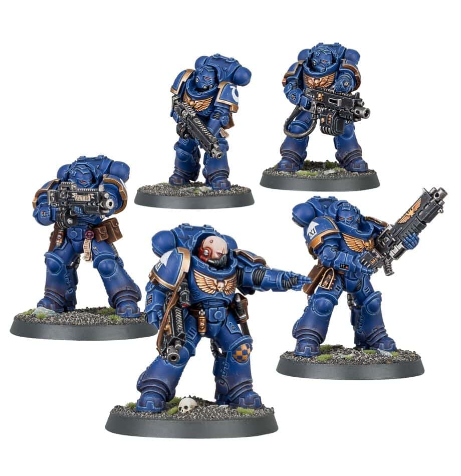 SPACE MARINES HEAVY INTERCESSORS - assembled and painted example