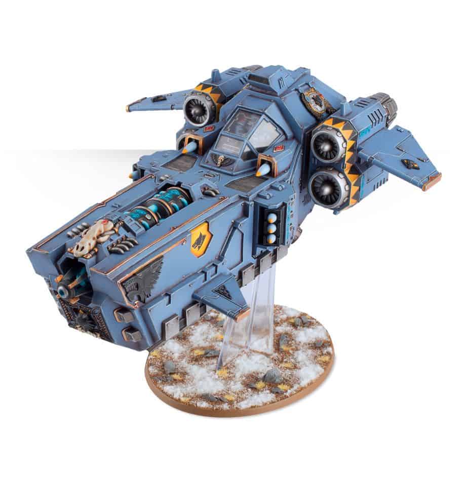 Games Workshop Space Wolves Stormfang Gunship, painted example