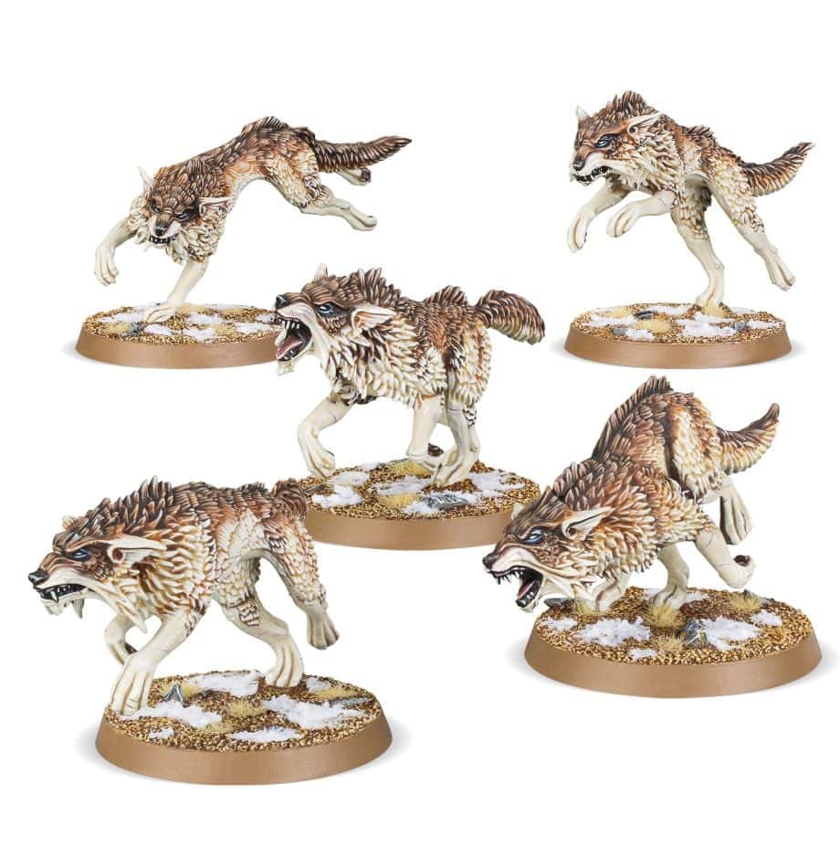 Games Workshop SPACE WOLVES FENRISIAN WOLVES, painted example