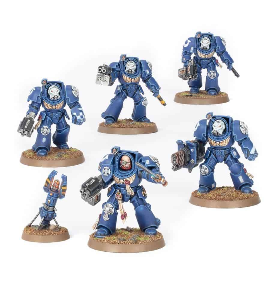 SPACE MARINES: TERMINATOR SQUAD - assembled and painted example