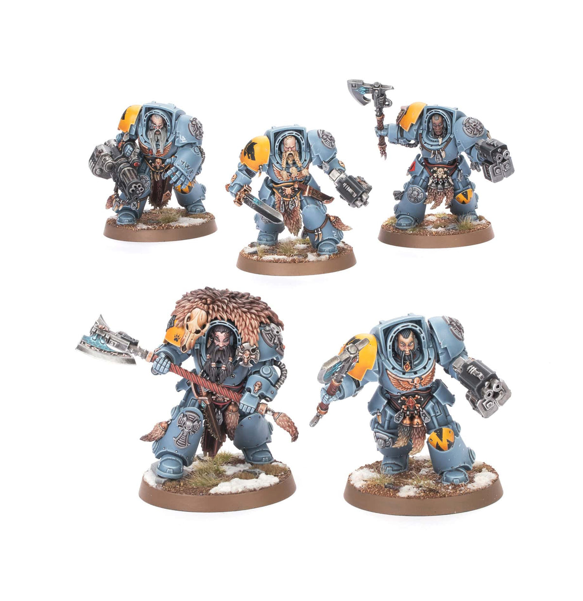 Space Wolves Wolf Guard Terminators (2025) – assembled and painted examples