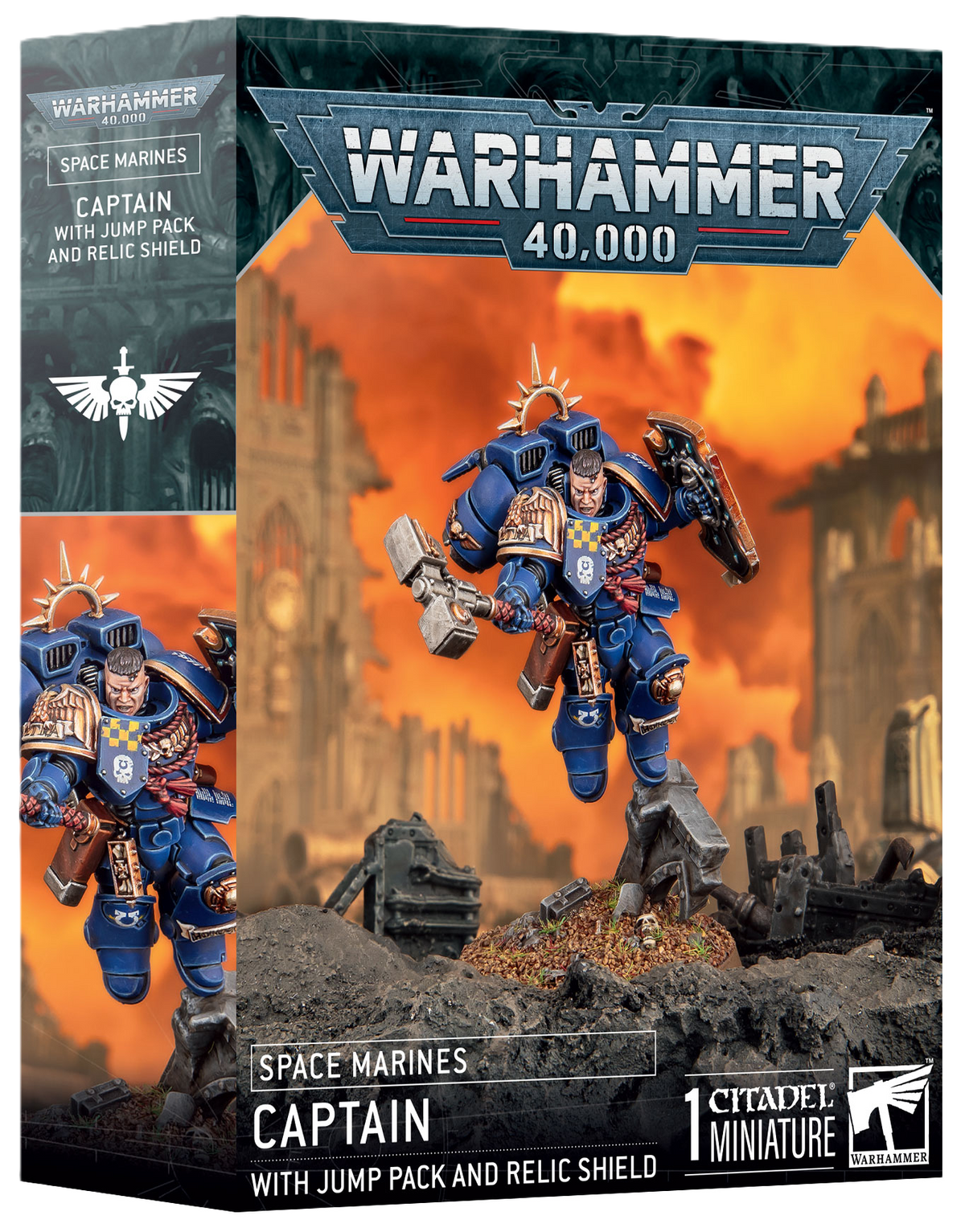 S/M: Captain W/Jump Pack & Relic Shield - official product image